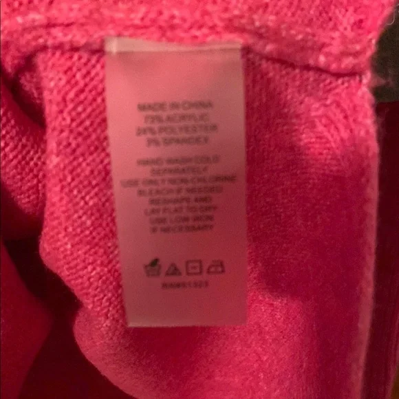 Vince Camuto Pink Crew Neck Sweater Cozy Knit - Picture 8 of 8